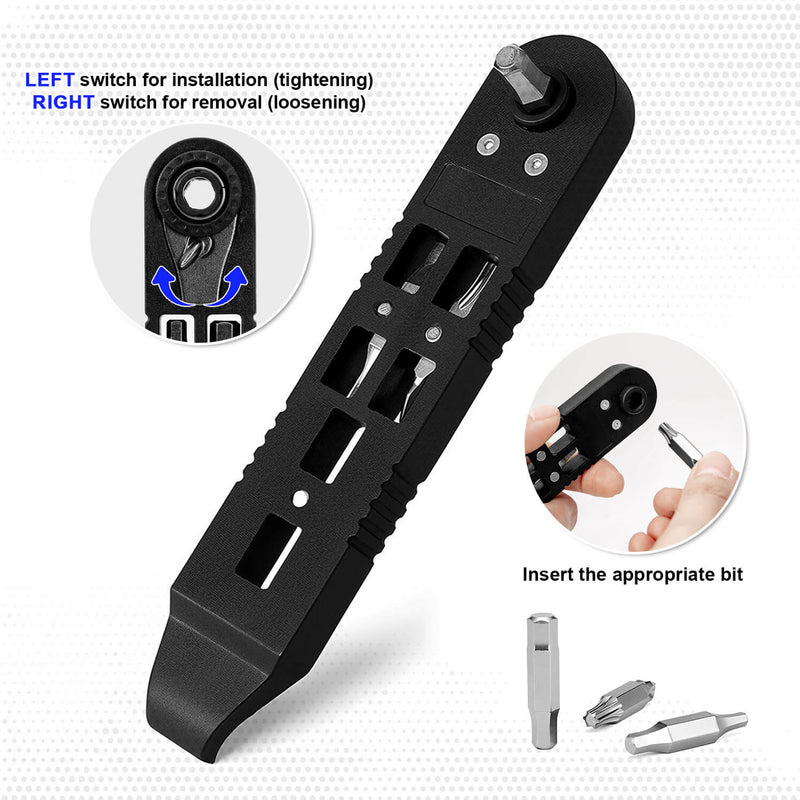 Load image into Gallery viewer, 14 IN 1 Bike Tire Repair Kit - Wrench/Lever/Screwdriver/Corkscrew/File Blade