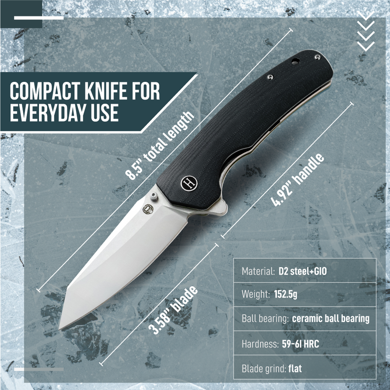 Load image into Gallery viewer, The Clip Point Folding Pocket Knife Giftset for Men and Women (Silver and Black)