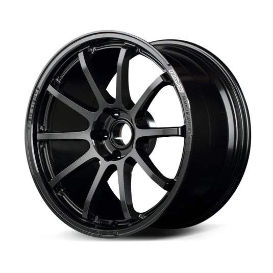 Gram Lights 57NR 18X8.5 +45 5x114.3 Glass Black Wheel