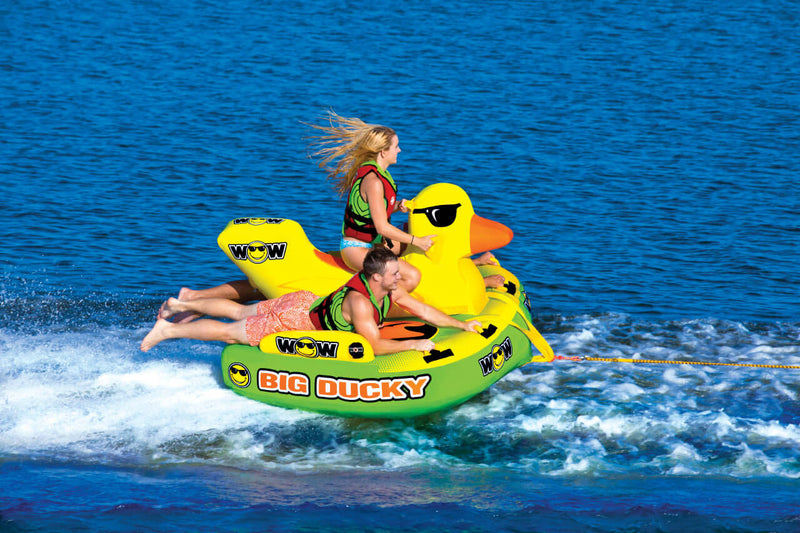 Load image into Gallery viewer, WOW Watersports Big Ducky 3 Person Towable Water Tube For Pool and Lake