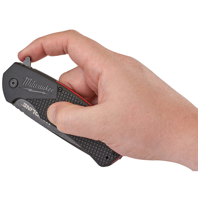 Load image into Gallery viewer, Milwaukee 48-22-1999 3.5 in. HARDLINE™ Smooth Recurve Drop Point Blade Pocket Knife