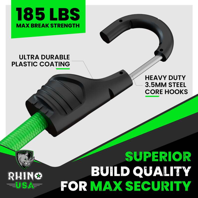 Rhino USA 28Pc Bungee Cord Assortment