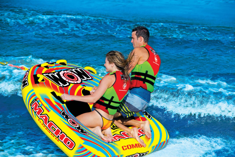 Load image into Gallery viewer, WOW Watersports Macho 2 Person Towable Water Tube For Pool and Lake