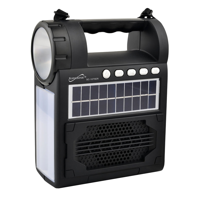 Load image into Gallery viewer, Supersonic Solar Power Speaker with FM Radio / Flashlight / Lantern