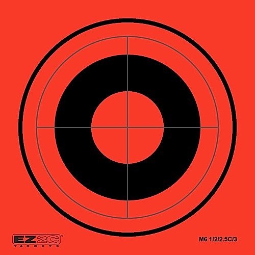 Load image into Gallery viewer, 25 EZ2C Mini Shooting Targets Bright Fluorescent Self-Adhesive 3.5"x3.5" (25 count)