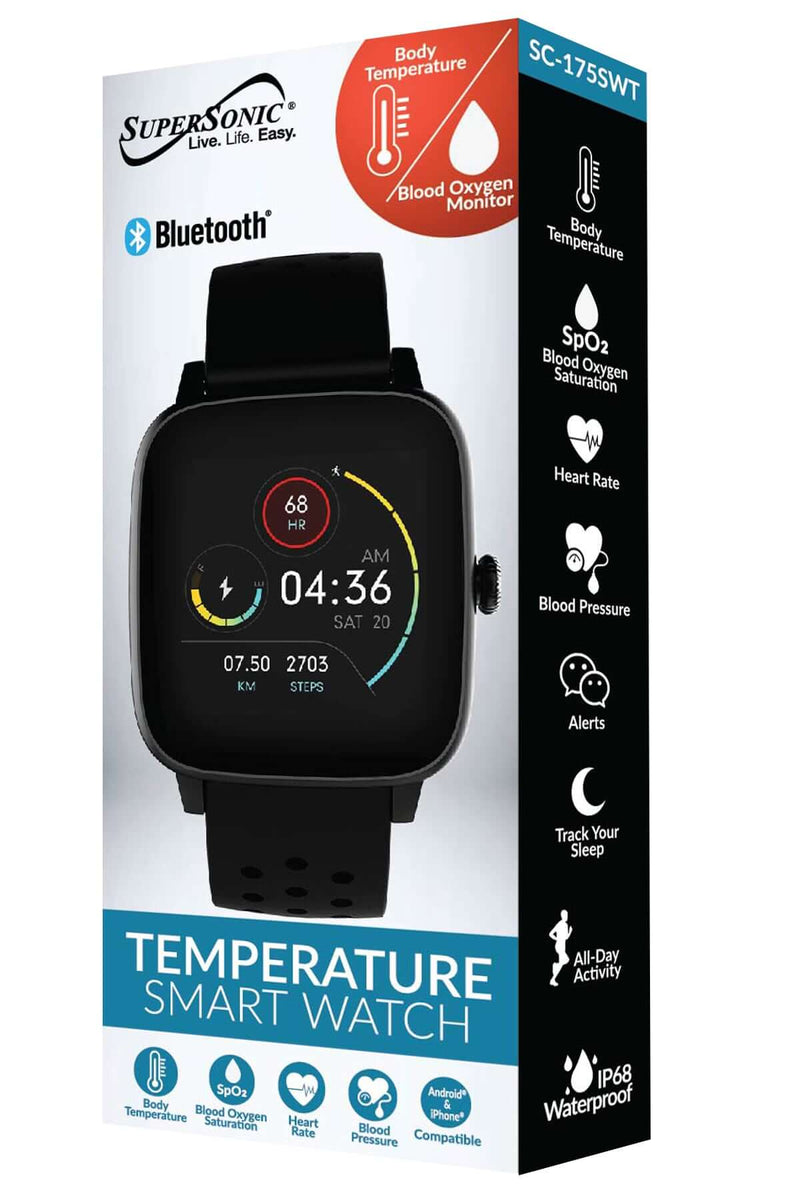 Load image into Gallery viewer, Supersonic Smartwatch with Dynamic Heart Rate, Temperature, Blood Oxygen, and Blood Pressure Monitor