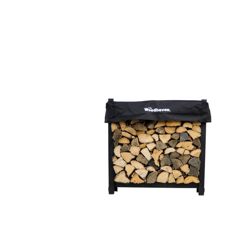 Load image into Gallery viewer, 3 ft Steel Firewood Rack Holds 1/8 Cord Woodhaven