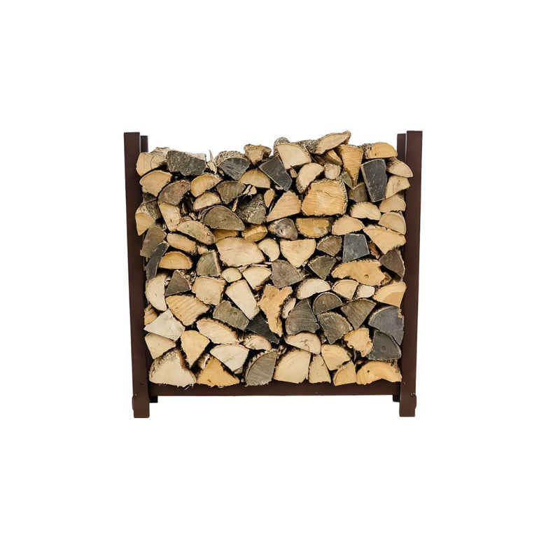 Load image into Gallery viewer, 3 ft Steel Firewood Rack Holds 1/8 Cord Woodhaven