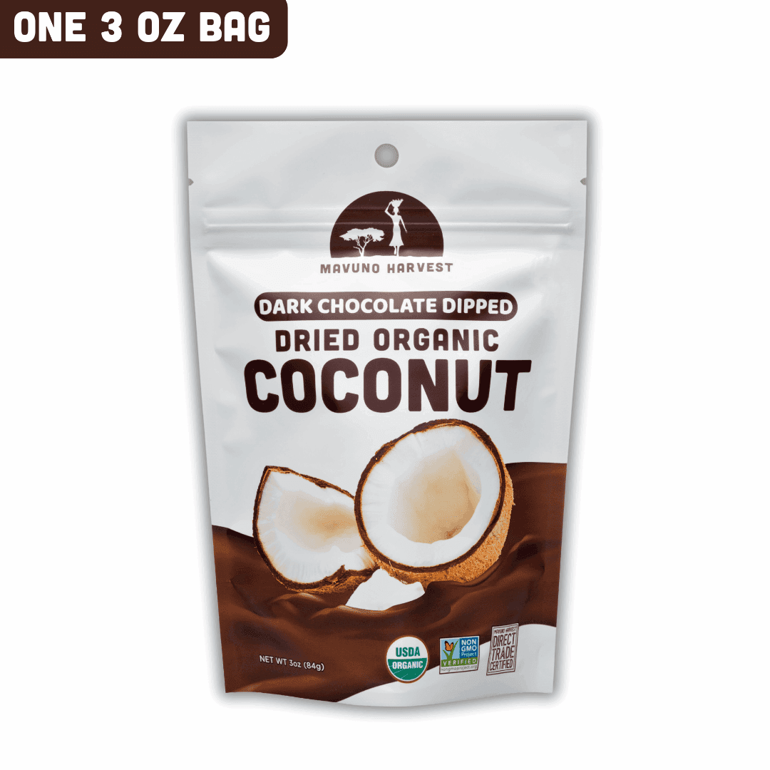 Organic Dried Coconut Dipped in Dark Chocolate - Skoutley Outdoors LLC