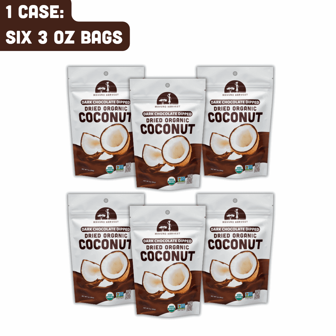 Organic Dried Coconut Dipped in Dark Chocolate - Skoutley Outdoors LLC