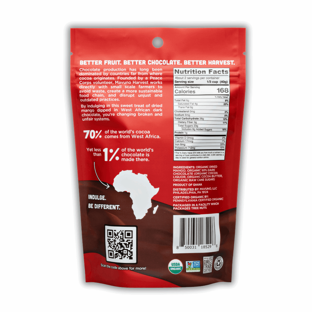Organic Dried Mango Dipped in Dark Chocolate - Skoutley Outdoors LLC
