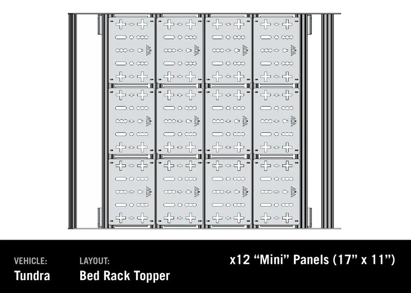 Load image into Gallery viewer, Toyota Tundra Bed Rack - DRIFTR Topper (Add-on)