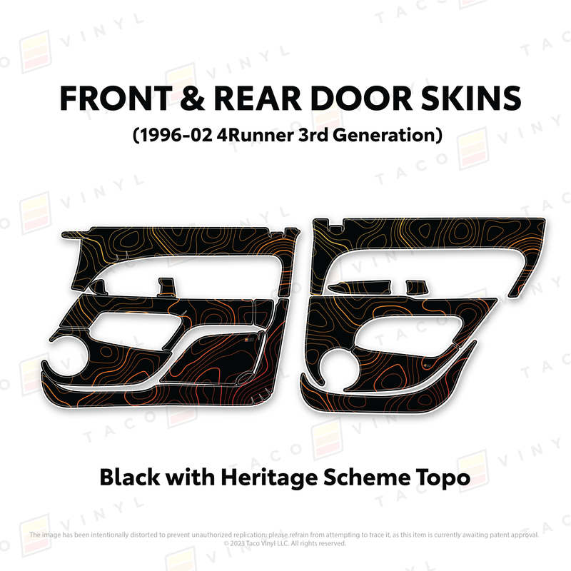 Load image into Gallery viewer, 1996-2002 4Runner Door Skins