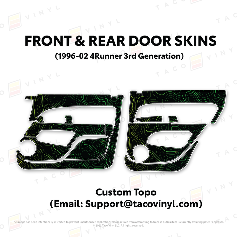 Load image into Gallery viewer, 1996-2002 4Runner Door Skins