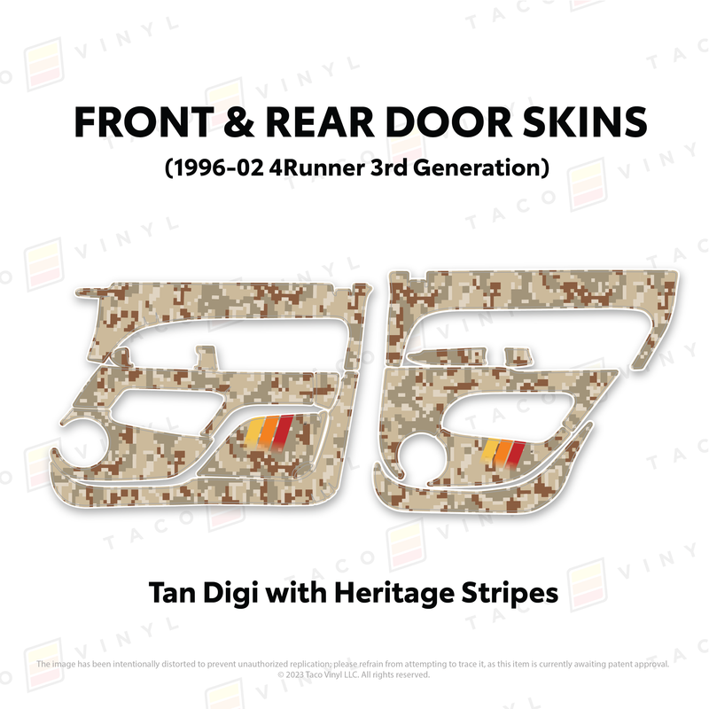 Load image into Gallery viewer, 1996-2002 4Runner Door Skins