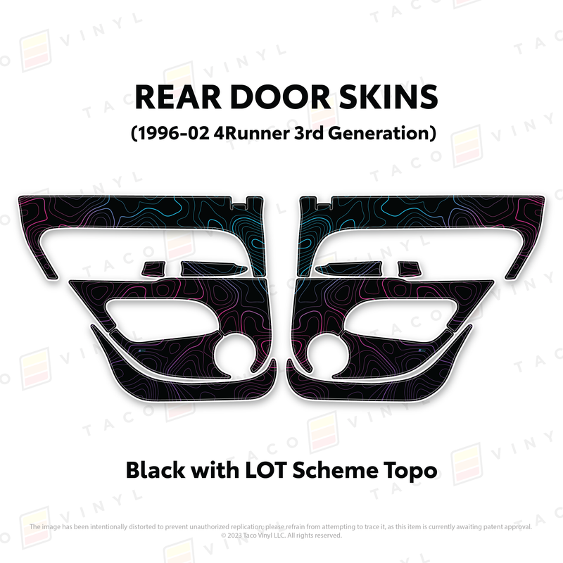 Load image into Gallery viewer, 1996-2002 4Runner Door Skins