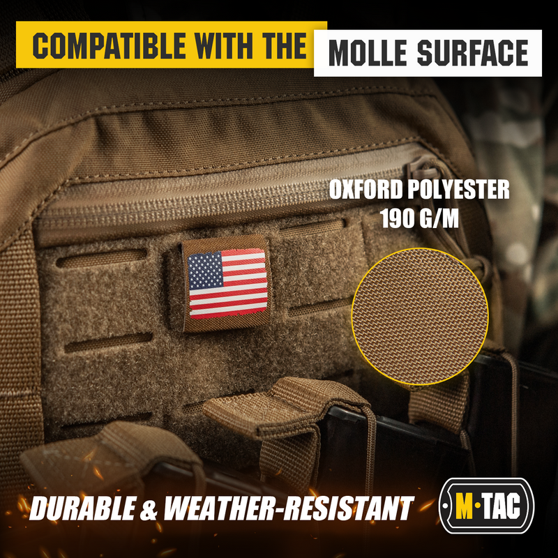 Load image into Gallery viewer, M-Tac Molle Morale Patch USA Flag - Tactical Military Badge