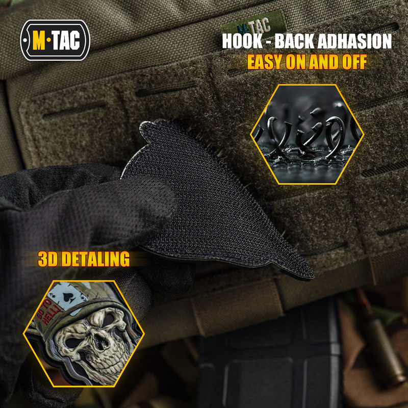 Load image into Gallery viewer, M-Tac Patch Skull in a Helmet PVC