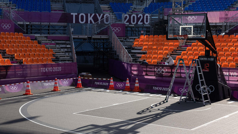 Load image into Gallery viewer, Rental Enlio Official FIBA 3x3 Basketball Court