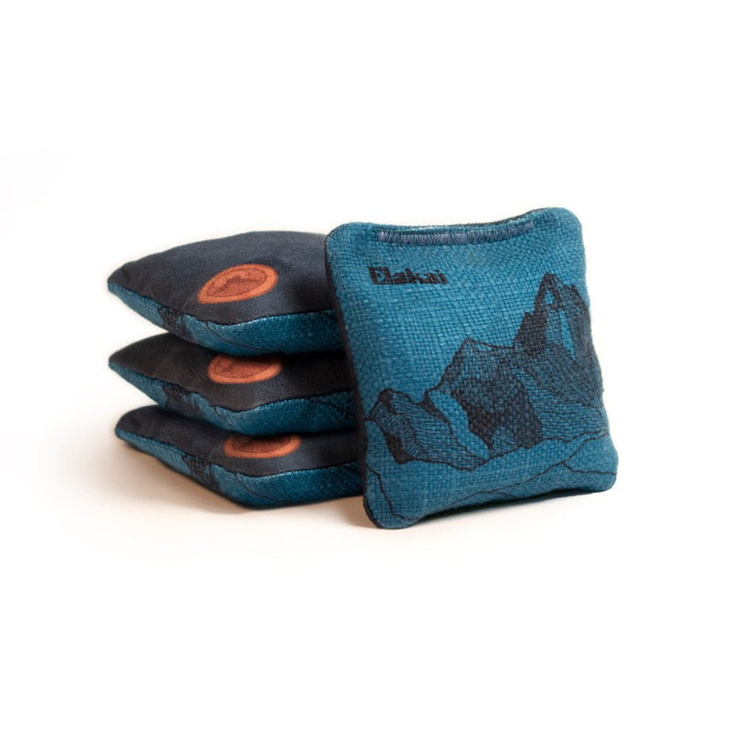 Load image into Gallery viewer, 4-in Travel Dual-Sided Cornhole Bags | Mt. Elakai Design Collection