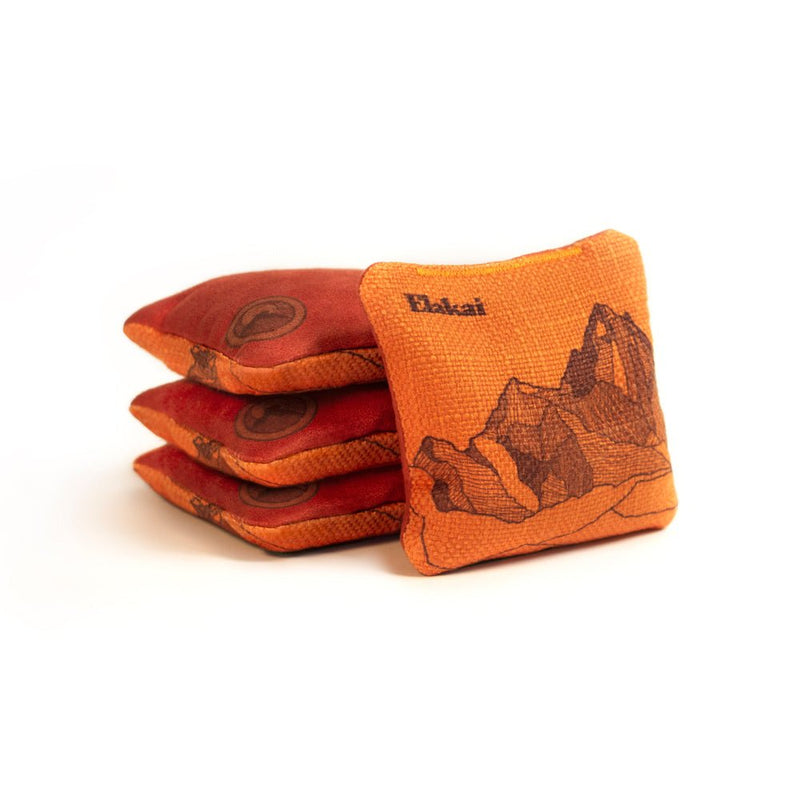 Load image into Gallery viewer, 4-in Travel Dual-Sided Cornhole Bags | Mt. Elakai Design Collection