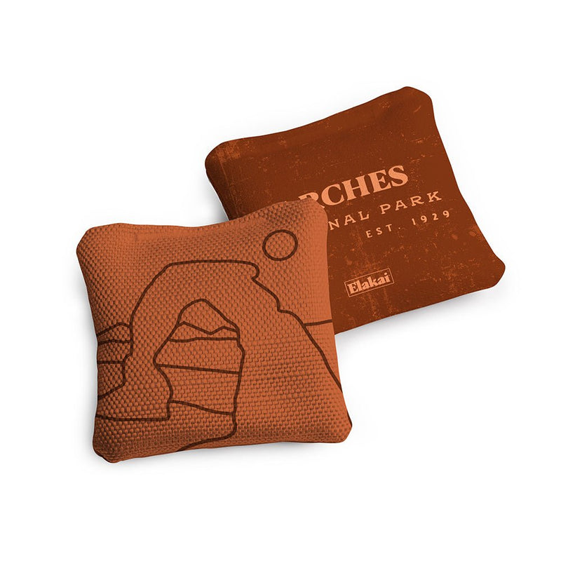 Load image into Gallery viewer, 4-in Travel Dual-Sided Cornhole Bags | National Parks Collection