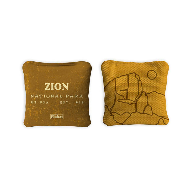 Load image into Gallery viewer, 4-in Travel Dual-Sided Cornhole Bags | National Parks Collection
