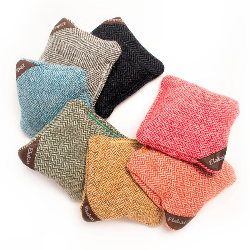 Load image into Gallery viewer, 4-in Travel Herringbone Cornhole Bags | Premium All-Weather Collection