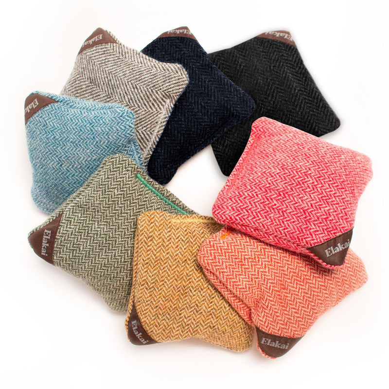 Load image into Gallery viewer, 4-in Travel Herringbone Cornhole Bags | Premium All-Weather Collection