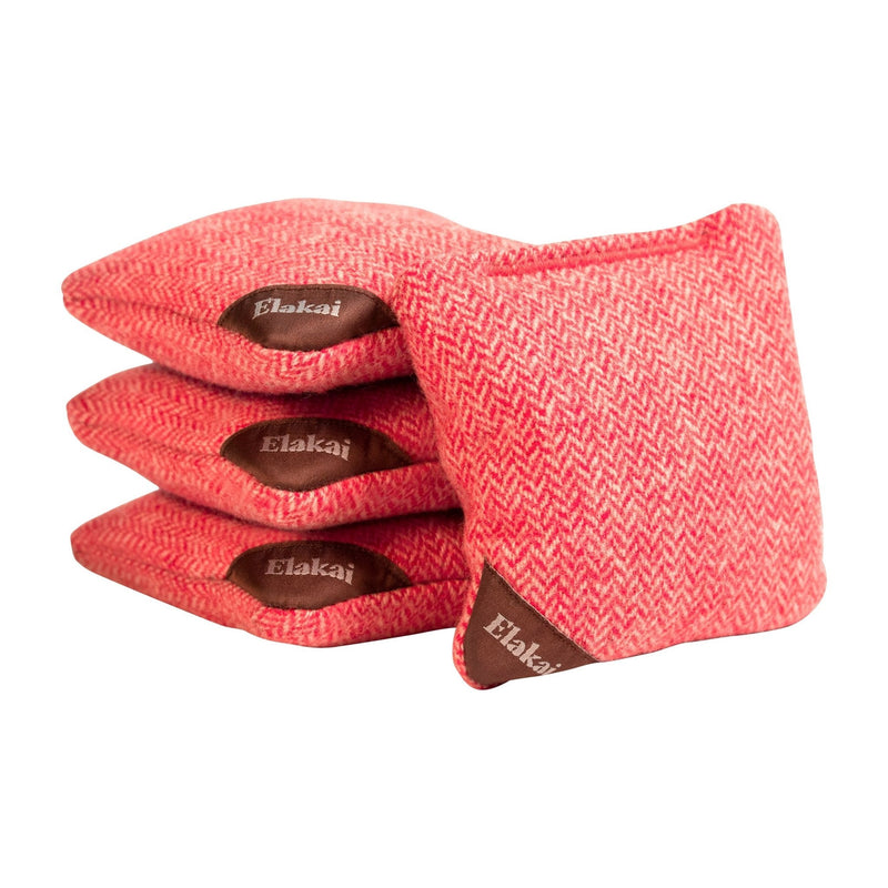 Load image into Gallery viewer, 4-in Travel Herringbone Cornhole Bags | Premium All-Weather Collection