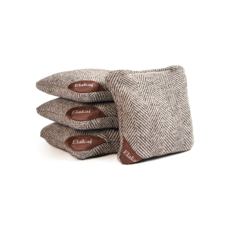 Load image into Gallery viewer, 4-in Travel Herringbone Cornhole Bags | Premium All-Weather Collection