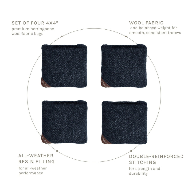 Load image into Gallery viewer, 4-in Travel Herringbone Cornhole Bags | Premium All-Weather Collection