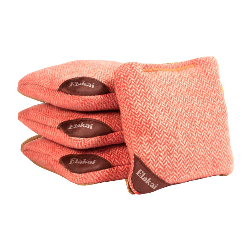 Load image into Gallery viewer, 4-in Travel Herringbone Cornhole Bags | Premium All-Weather Collection