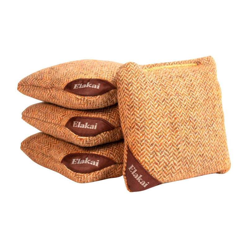 Load image into Gallery viewer, 4-in Travel Herringbone Cornhole Bags | Premium All-Weather Collection