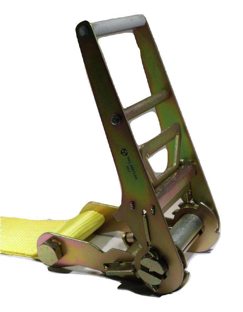 Load image into Gallery viewer, 4" x 30 Ft Heavy Duty Ratchet Strap w/ Flat Hooks | R430FHD