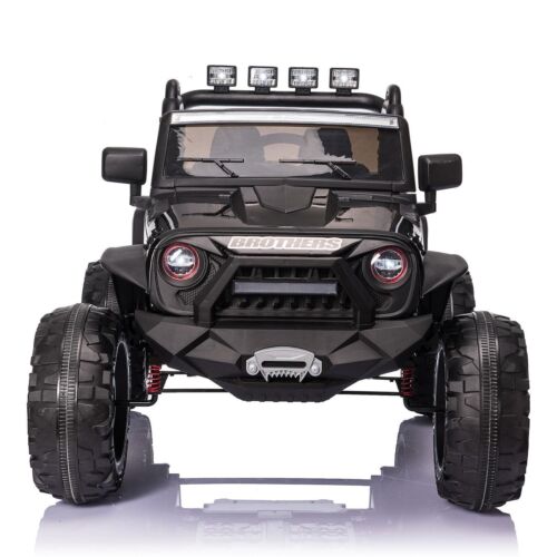 400W 2-Seater Electric Ride-On Jeep for Kids with LED Lights and MP3 Player