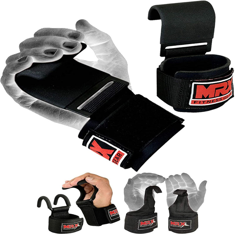 Load image into Gallery viewer, Mrx Weight Lifting Metal Hooks Gym Bodybuilding Workout Deadlift 3 Styles