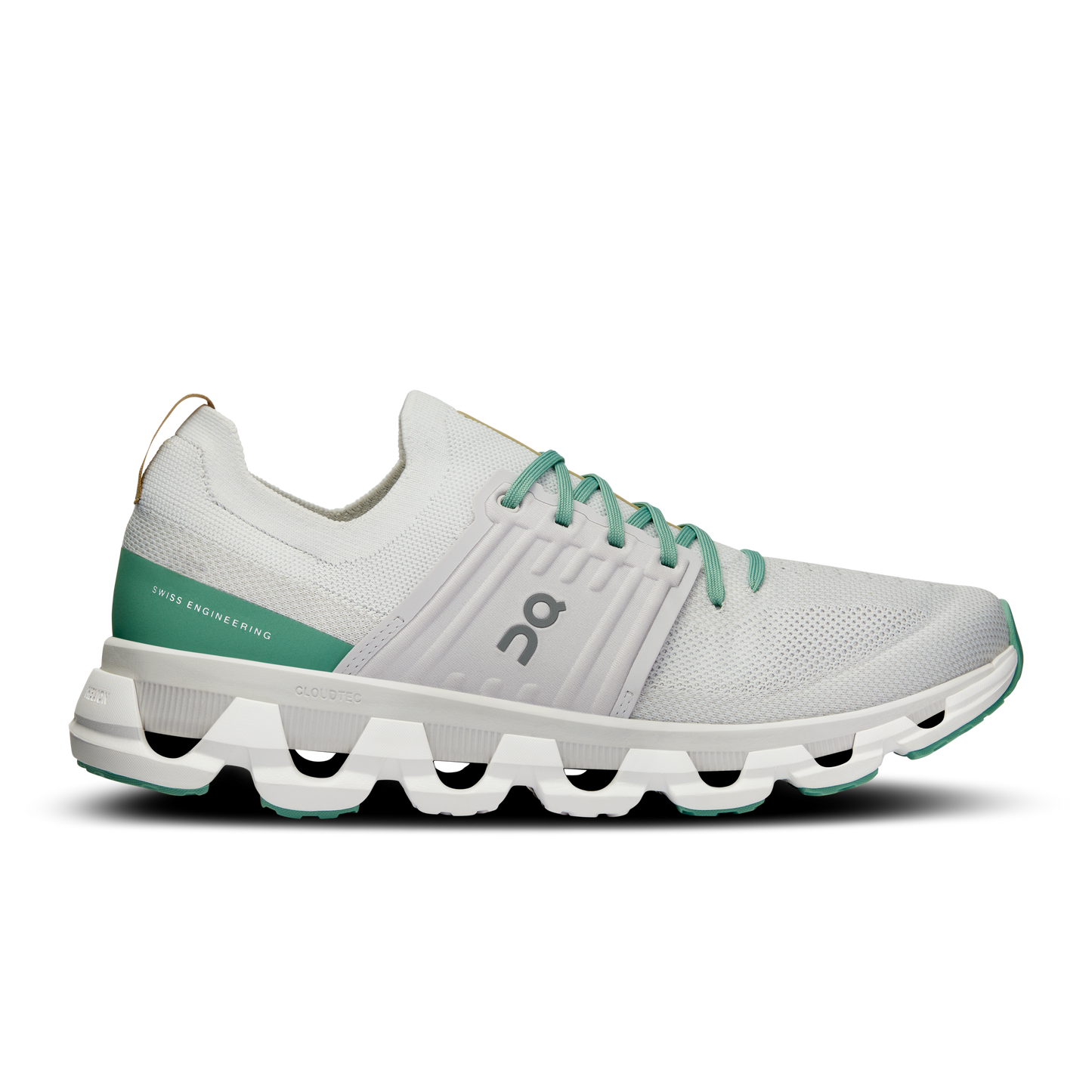 Men's On Cloudswift 3, White/Green, 12.5 D Medium - Skoutley Outdoors LLC
