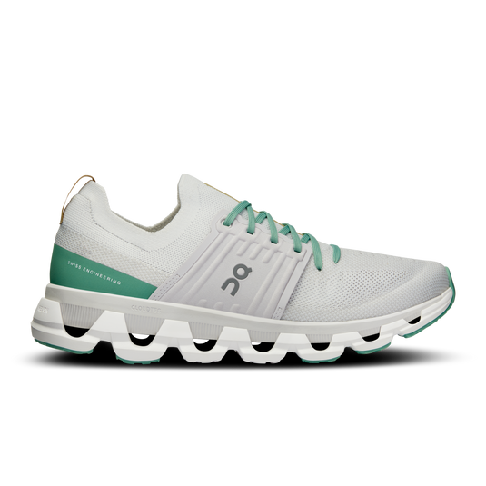 Men's On Cloudswift 3, White/Green, 12.5 D Medium - Skoutley Outdoors LLC
