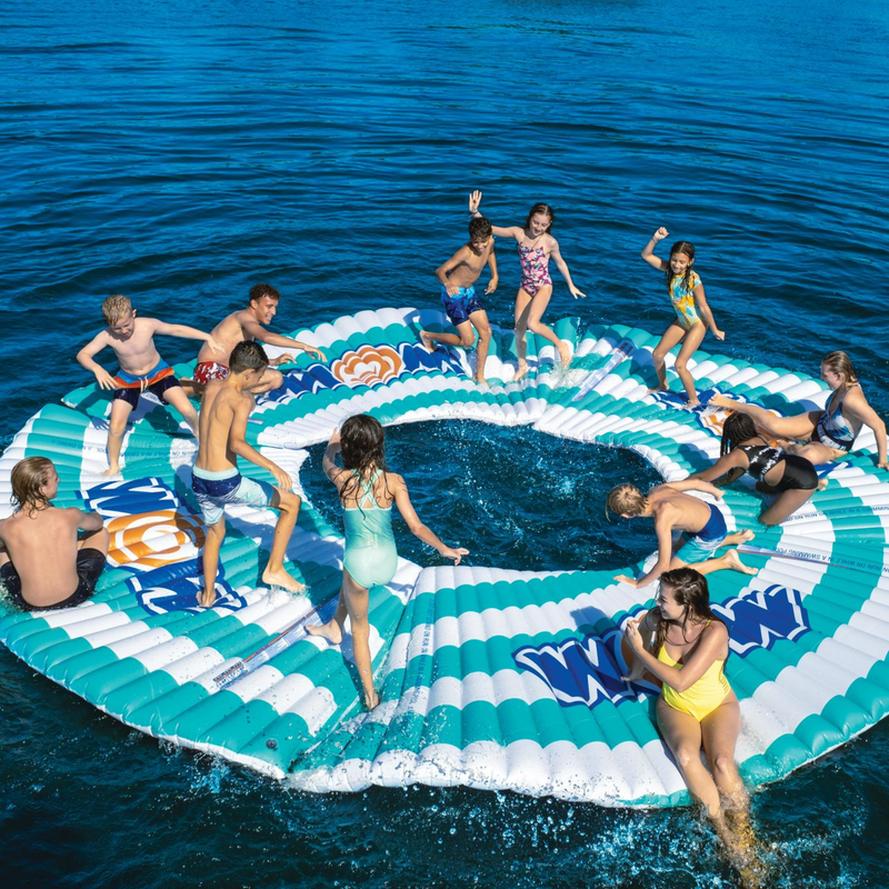 Load image into Gallery viewer, WOW Watersports Round Water Walkway & SUP Dock Island