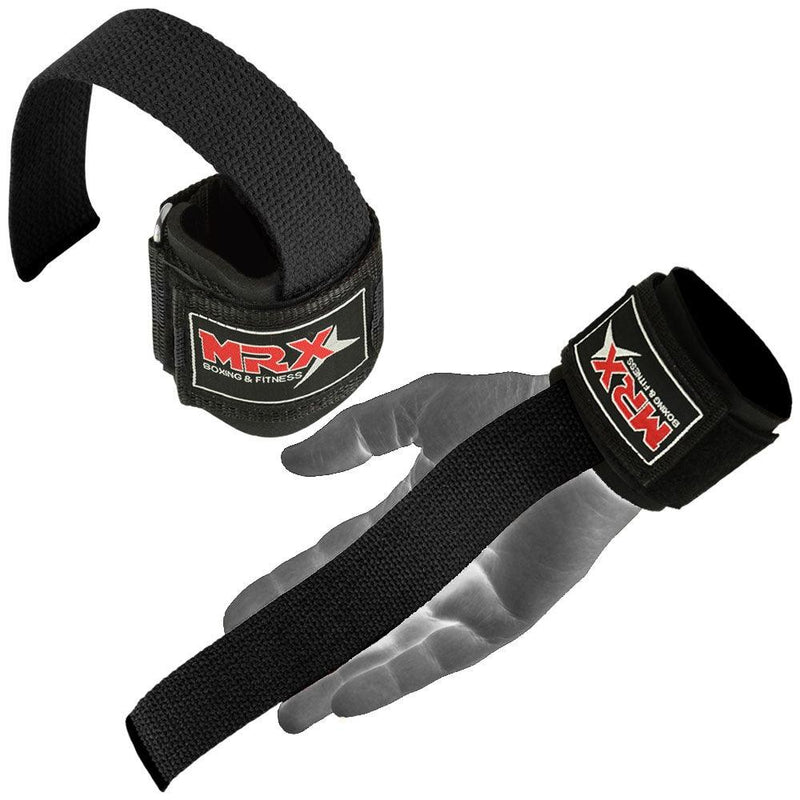 Load image into Gallery viewer, MRX Weight Lifting Bar Straps With Wrist Wraps Heavy Duty Bodybuilding Workout Gym Strap