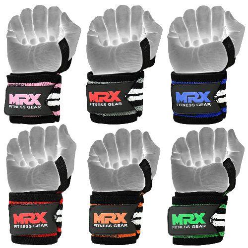 Load image into Gallery viewer, MRX Power Weightlifting Wrist Wraps Premium Quality Bodybuilding Gym Workout Straps