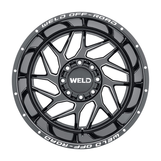Weld Off-Road W117 20X9 Fulcrum 8X165.1 ET00 BS5.00 Gloss Black MIL 125.1