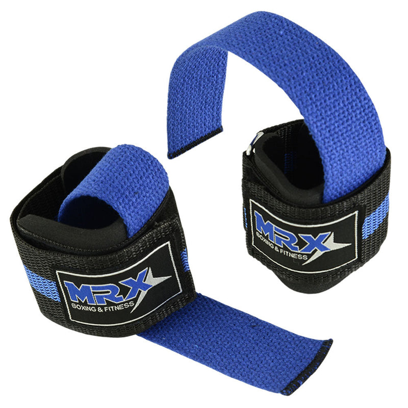 Load image into Gallery viewer, 2 Pairs MRX Weight Lifting Straps with Wrist Support for Men & Women Gym Workouts