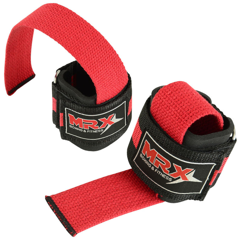 Load image into Gallery viewer, 2 Pairs MRX Weight Lifting Straps with Wrist Support for Men & Women Gym Workouts