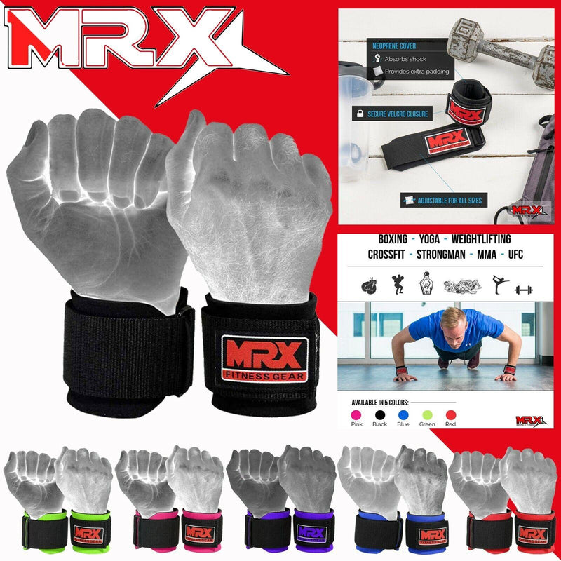 Load image into Gallery viewer, MRX Weight Lifting Wrist Straps Lifting Wrap Gym Bodybuilding Workout