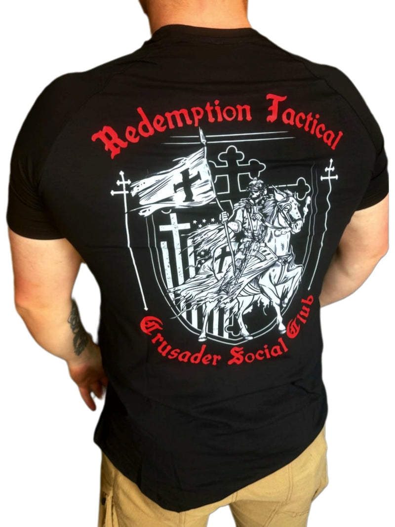 Load image into Gallery viewer, Redemption Tactical Crusader Social Club T-Shirt