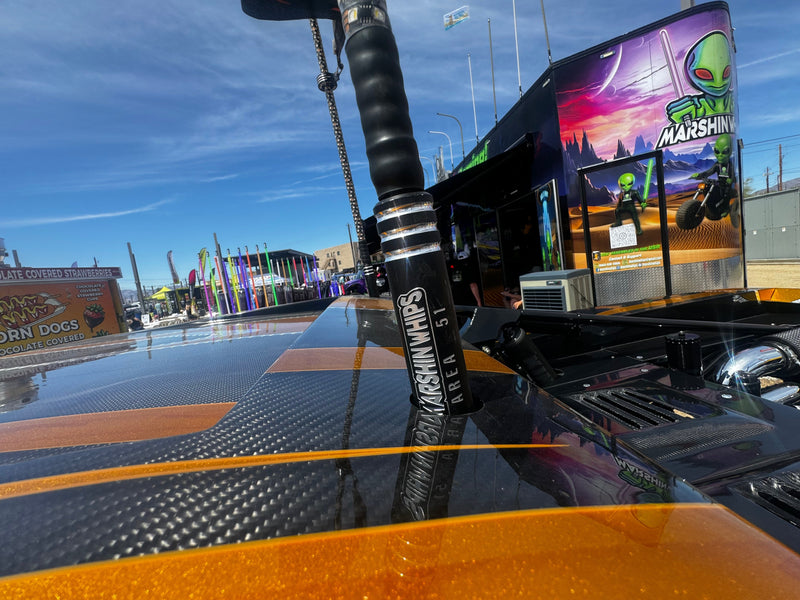 Load image into Gallery viewer, Marshin Whips Area 51 LED Whips: Carbon Fiber & Hidden Cables