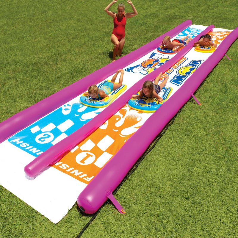 Load image into Gallery viewer, WOW Watersports Giant Backyard Double Lane Lawn Slide
