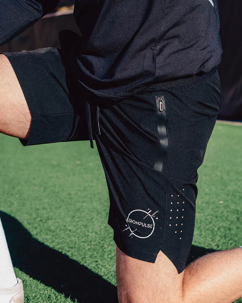 Load image into Gallery viewer, Iron Pulse Men's Black Tactical Shorts *Final Sale*